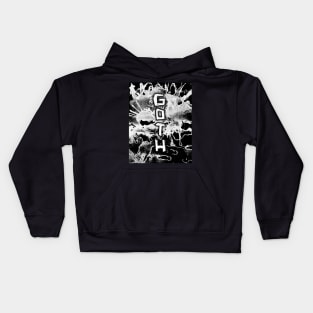 Tie Dye Ink Grunge Goth Kids Hoodie